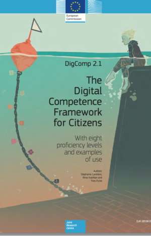 Copertina di DigComp 2.1: Il quadro delle competenze digitali dei cittadini