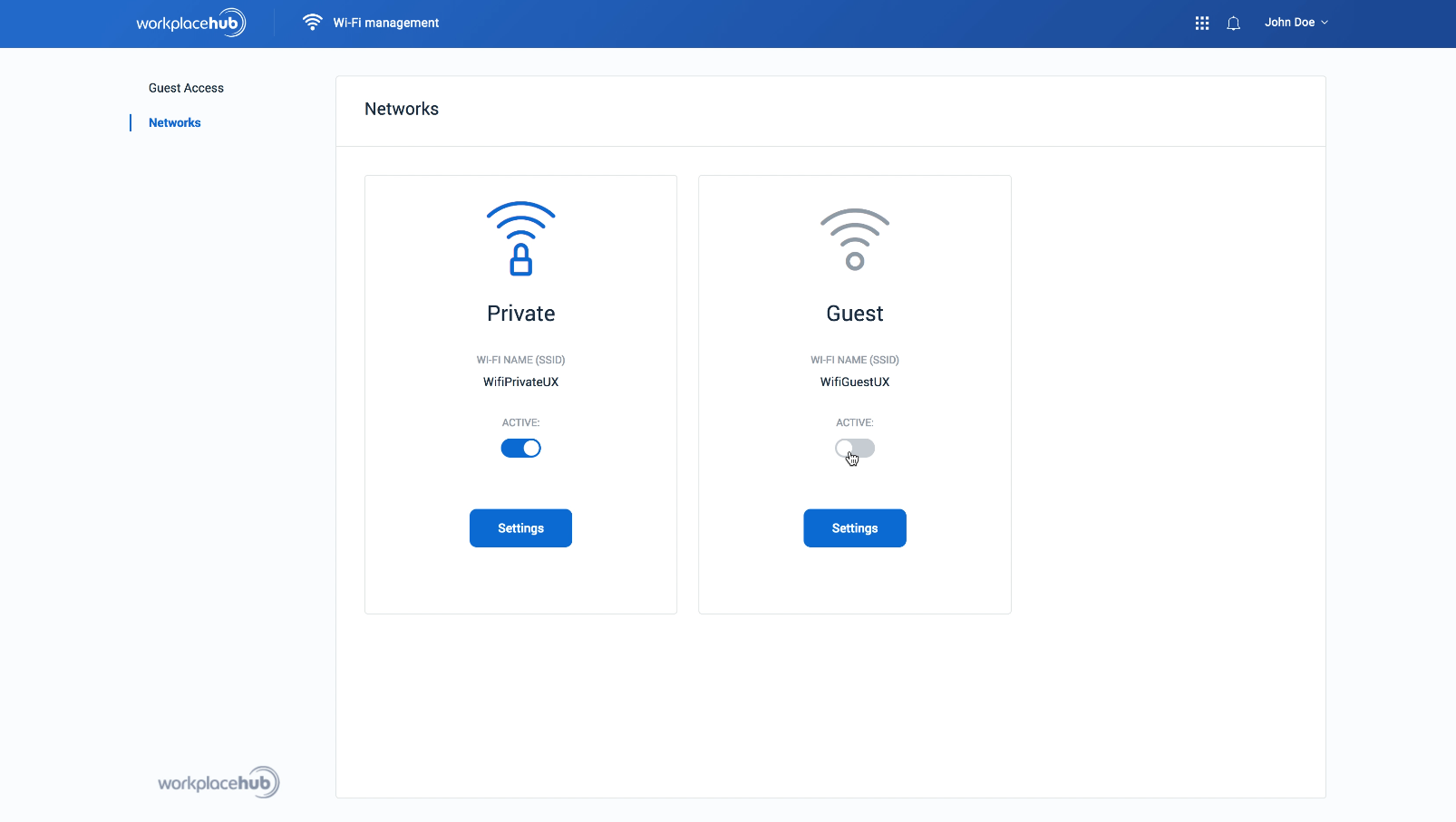 Workplace Hub WiFi Management